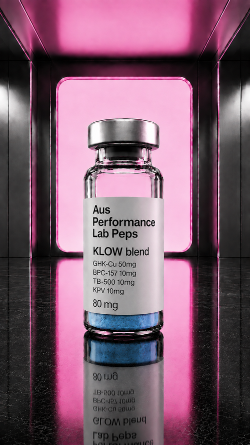 KLOW Blend 80mg research compound vial - Aus Performance