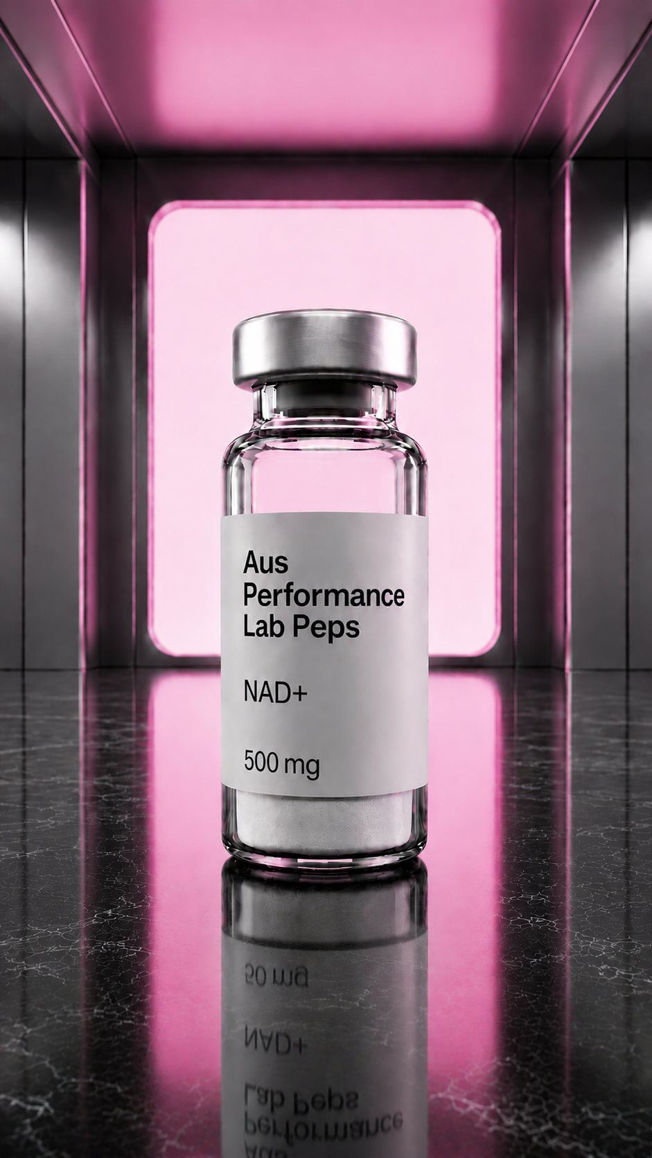 NAD+ 500mg research compound vial - Aus Performance