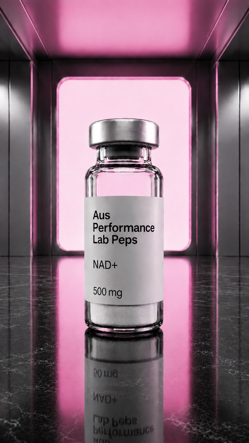 NAD+ 500mg research compound vial - Aus Performance